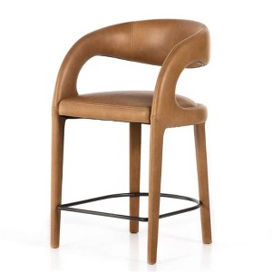 Four Hands Hawkins Stool Butterscotch - 1 of 4