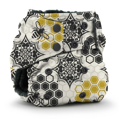 Image of Kanga Care Rumparooz G2 OBV (Organic viscose of Bamboo Velour) One Size Pocket Cloth Diaper | Unity Black (6-40lbs)