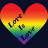 Adult Design By Humans Love Is Love Rainbow Heart Pride By ArnyaTees T-Shirt - 2 of 2