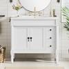 Dexmalle Modern 36" Black Bathroom Vanity with Adjustable Shelves - 2 of 4