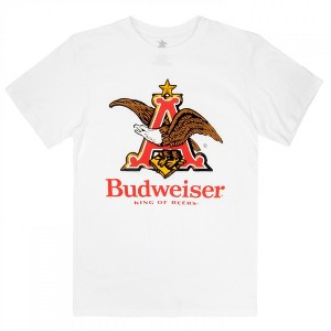 Mens Budweiser Bald Eagle Logo White Colorway T-Shirt - 1 of 3