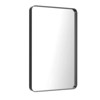 Vynxaria 28x36 Inch Black Aluminium Frame Bathroom Mirror - Clear Reflection & Durable Design - 4 of 4