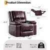 Power Lift Recliner Chair with Heat & Massage, PU Leather Electric Lift Recliner for Elderly, Adjustable Back & Leg Rest - 2 of 4