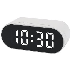 REGALWOVEN Digital Corded Electric Plastic Adjustable Volume Alarm Clock 4.1"L x 1.6"W x 1.6"H1 Pc - 1 of 4