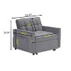 Sofa bed chair 3 in 1 convertible, recliner, single recliner - 4 of 4