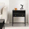 MH London Hale 24" Iron & Glass Nightstands in Black - 2 of 4