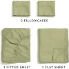 100% Cotton 400 Thread Count 4 Piece Sheet Set - Soft & Cozy Sateen Bed Sheets - CGK Linens - 3 of 4