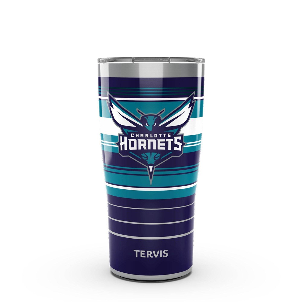 Photos - Glass NBA Charlotte Hornets 20oz Hype Stripes Stainless Steel Tumbler