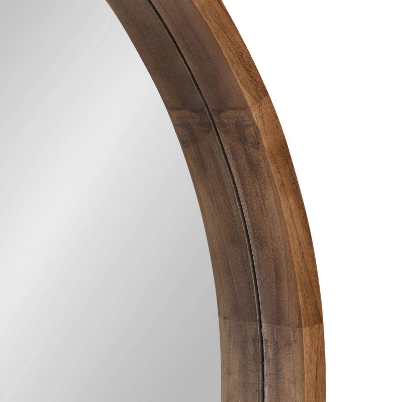 36&#34; Hutton Round Wall Mirror Rustic Brown - Kate &#38; Laurel All Things Decor, 4 of 10