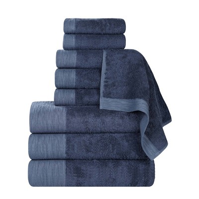Rayon From Bamboo Cotton Blend Eco-Friendly Hypoallergenic Solid Bathroom Towel Set by Blue Nile Mills