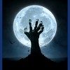 Women's Design By Humans Halloween! Zombie Hand Reaching from Grave T-Shirt By EBCD Racerback Tank Top - 2 of 3