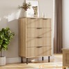 Wave Fluted 5 Drawer Dresser for Bedroom, Tall Dressers Chest of Drawers,Closet Dresser Organizer - 3 of 4