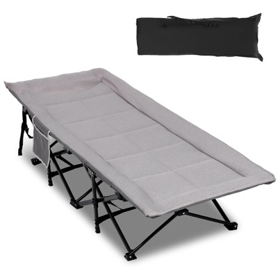 SUGIFT Camping Cot Foldable Heavy Duty Cots Sleeping Cots for Adult with Carry Bag