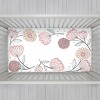 NoJo - Photo-Op 100% Cotton Fitted Crib Sheet, Floral - 3 of 4