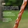 Brazos Handcrafted Wood Walking Stick, Twisted Oak, Trekker Style Handle, for Men & Women, Made in The USA - 3 of 4