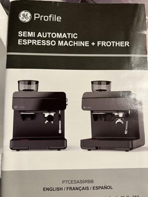 GE Profile™ Semi Automatic Espresso Machine + Frother - P7CESAS6RBB - GE  Appliances