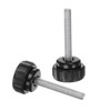 Unique Bargains Plastic Threaded Bolt Knurled Clamping Knob Thumb Screws 6 Pcs - 3 of 4