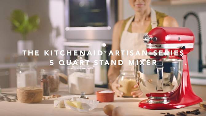 KitchenAid     Artisan Series 5 Quart Tilt-Head Stand Mixer- Ksm150, 2 of 9, play video