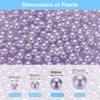Unique Bargains No Hole ABS Round Faux Pearl for Vase Fillers DIY Home Decoration 1000 Pcs - 2 of 4