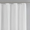 VYNXARIA 72*72"shower curtain with fine woven details,White - 3 of 4