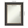 Amanti Art Thomas Black Bronze Petite Bevel Bathroom Wall Mirror 29.75 x 23.75 in. - 4 of 4