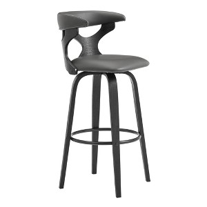 26" Zenia Swivel Counter Height Barstool - Armen Living - 1 of 4