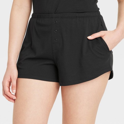 Black pajama shorts best sale
