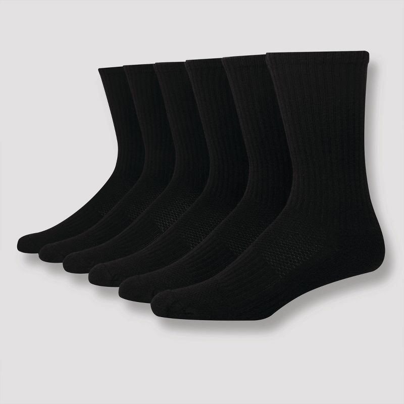 Men's Hanes Premium Performance Cushioned Crew Socks 6pk, 1 of 5