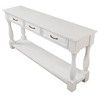 NicBex Console Table Long Wood Entryway Table with 3 Drawers and 1 Bottom Shelf Hallway Table Narrow Side Table for Living Room - 4 of 4
