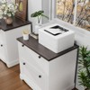 2 Drawer Farmhouse File Cabinet with Hanging File Folders for A4/Letter/Legal Size Documents ,30" Wood Lateral Filing Cabinet for Home Office - 4 of 4