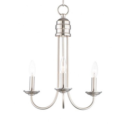 Maxim Lighting Logan 3 - Light Chandelier in  Satin Nickel