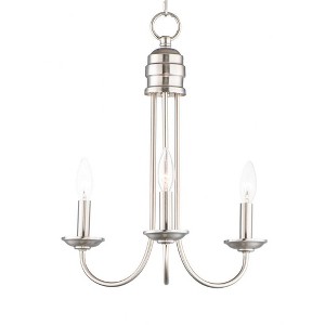 Maxim Lighting Logan 3 - Light Chandelier in  Satin Nickel - 1 of 3