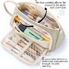 Paaaawaters Big Capacity Pencil Case Pouch Pen Case Simple Stationery Bag School College Office Organizer for Teens Girls Adults Student - 2 of 4