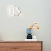 Claxy Modern LED Wall Sconce Indoor White Wall Light with Switch - 2 of 4