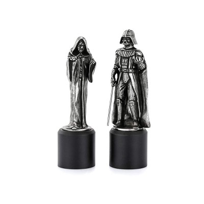 Royal Selangor Hand Finished Star Wars Collection Pewter Sidious & Vader King & Queen Chess Piece Pair Gift