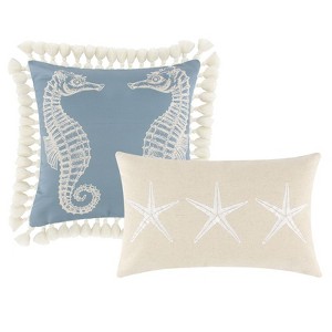 Greenland Home Fashions 1810ADECP Atlantis Decorative Pillow Set , 12x20 Inch - 1 of 2