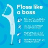 Plackers Twin-Line Dental Flossers, Cool Mint Flavor, 2X The Clean, 300 Count - 2 of 3