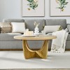 NicBex Modern 36" Round Wood Coffee Table with Cross Legs for Living Room and Office - 4 of 4