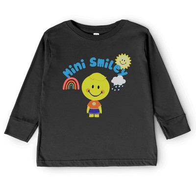 The Juniper Shop Mini Smiley Rainbow Cloud Lumi Toddler Long Sleeve Tee