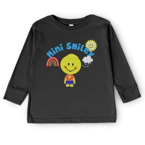 The Juniper Shop Mini Smiley Rainbow Cloud Lumi Toddler Long Sleeve Tee - 1 of 4