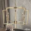 Zoanne 24" Chandelier Modern Ceiling Light Alturas Gold Finish - 2 of 4
