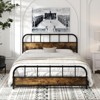 Tangkula Queen Size Bed Frame Industrial Platform Bed Frame w/ Under Bed Storage - 2 of 4