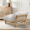 Aortzio 36.22"W Modern Corduroy Armless Chair – Upholstered Lounge Chair With Reversible Cushions - 2 of 4