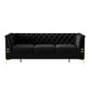 NicBex Couches for Living Room 82" Sofa Velvet Upholstered 3-Seat Couch Soft Sponges Modern Chesterfield Sofa with Gold Legs for Apartment - 4 of 4