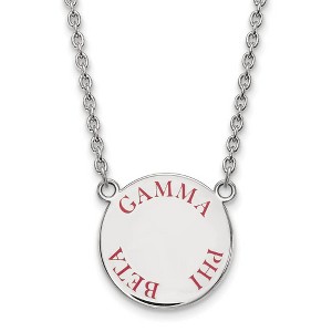 Black Bow Jewelry Sterling Silver Gamma Phi Beta Greek Life Necklace 18 Inch - 1 of 4
