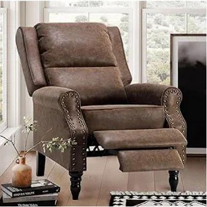 Gulches Faux Leather Pushback Recliner Chair for Living Room Bedroom RV - 1 of 1