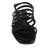 bebe Women's  Flat Dress Sandals - Slingback Strappy Sandals with bebe Letter Rivets – Flat Dress Sandals - 4 of 4