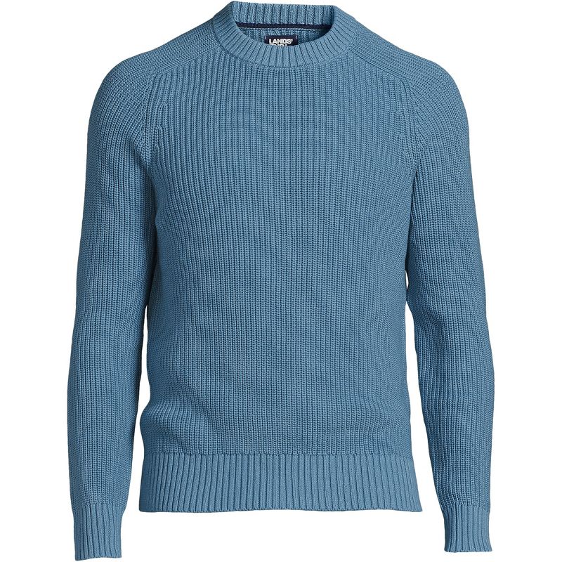Lands' End Men's Drifter Cotton Crewneck Sweater, 3 of 6