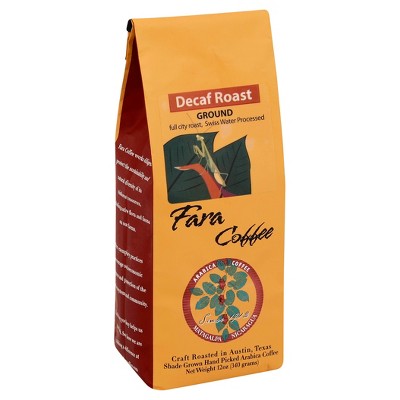 Fara Coffee Ground Decaf Roast - Case of 6 - 12 oz