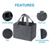 Unique Bargains Neoprene Reusable 6 Bottle Wine Carrier Tote Bag with Divider 2 Pcs - 3 of 4